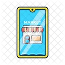 E Market Electronic Market Icon