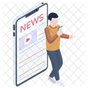 Mobile News E News News App Icon