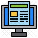 News Paper Computer Technology Icon