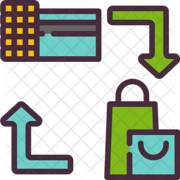E Payment Icon - Download in Colored Outline Style