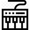 E Piano Wechselstrom Audioanschluss Symbol
