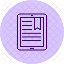 E reader tablet  Icon
