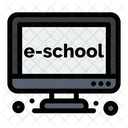 E School Online Study Online Learning Icon