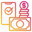 Smartphone Money Wallet Icon