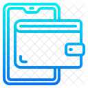 Wallet Mobilephone Online Icon