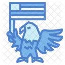 Eagle Holding Flag  Icon