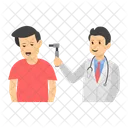 Ear Checkup Ear Examination Otolaryngology Icône
