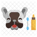 Ear Cleaning Cotton Swab Dog Icon