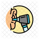 Ear Examination Audiologist Icon