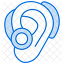 Ear With Hearing Aid Exploding Head Ear Icon