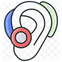 Ear with hearing aid  Icon