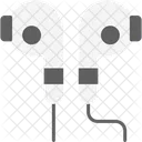 Earbuds Audio Doodle Icon