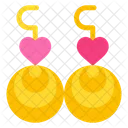 Earings Jewellery Heart Icon