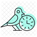 Early Bird Special Color Shadow Thinline Icon Icon