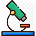 Early Detection Microscope Medical Equipment Icon