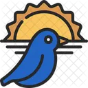 Early Riser Bird Sunrise Riser Icon
