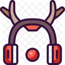 Earmuffs Cold Reindeer Antlers Icon