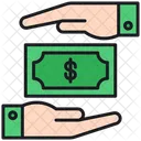 Hand Earning Donation Icon