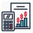 Calculate Calculator Insurance Premium Icon