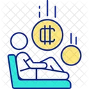 Earning free cryptocurrency  Icon