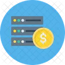 Server With Dollar Dollar Server Data Icon