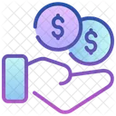 Earning Coin Dollar Icon
