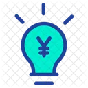 Yen Bulb Idea Icon
