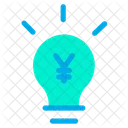 Yen Bulb Idea Icon