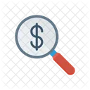 Search Dollar Magnifier Icon