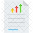 Sales Growth Earning File Icon