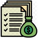 Earnings Report Tax Income Icon