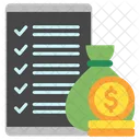 Earnings Report Tax Income Icon