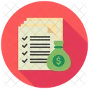Earnings Report Tax Income Icon