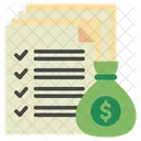 Earnings Report Tax Income Icon