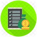 Earnings Report Tax Income Icon