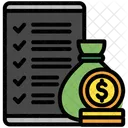 Earnings Report Tax Income Icon
