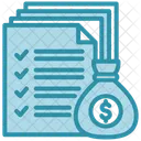 Earnings Report Tax Income Icon