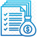 Earnings Report Tax Income Icon