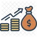 Earnings Income Money Bag Icon