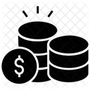 Revenue Dollar Stack Profit Icon
