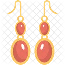 Red Earrings Jewelry Icon