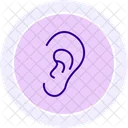 Ears Line Icon Icon