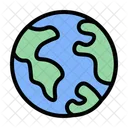 Earth Globe Map Icon