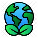 Earth Green Leaf Icon