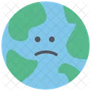 Earth World Unhappy Icon