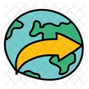 Earth Arrow Icon