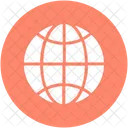 Earth Globe Grid Icon