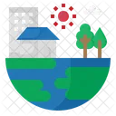 Earth Ecology Town Icon