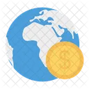 Earth Dollar Global Icon