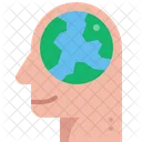 Earth Thinking Mind Icon